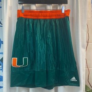 NWOT Men’s Adidas University of Miami -Celebrating Black Culture Athletic Shorts